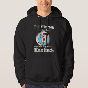 The Voices In My Head Chicken Farmer Chickens Hoodie