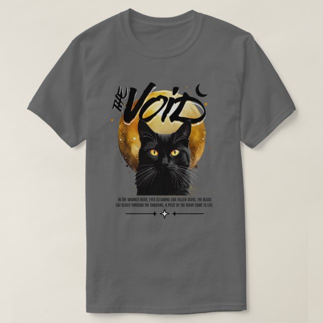 The Void Black Cat T-Shirt (Design Front)
