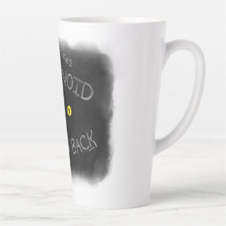 The Void Stares Back Latte Mug