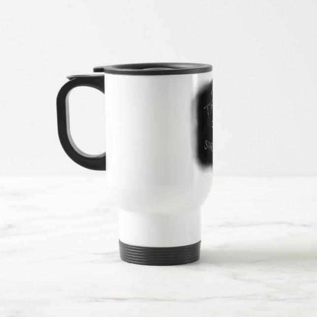 The Void Stares Back Travel Mug (Left)