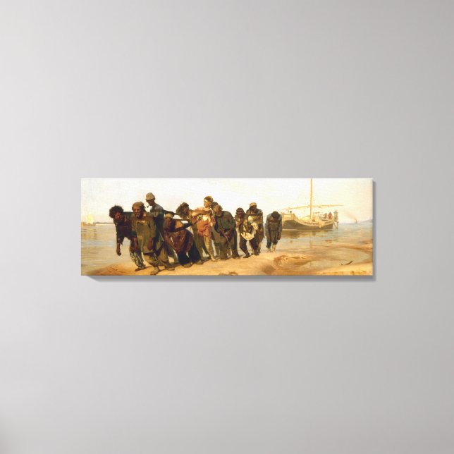 The Volga Boatmen by Ilya Repin Wrapped Canvas (Front)