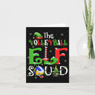 The Volleyball Elf Xmas Elf Hat Scute Ss Cute Sss Card