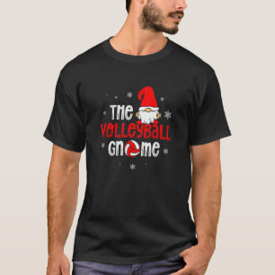 The Volleyball Gnome Christmas Holiday Season Voll T-Shirt