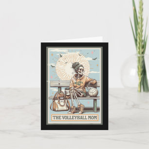 The Volleyll Mom Skeleton Tarot Card Game Day Moth