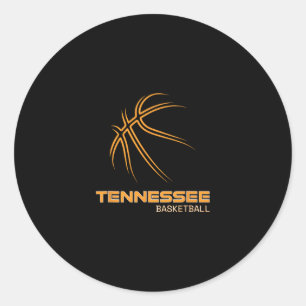 The Volunteer State Sports Fan Tennessee Sketll Ho Classic Round Sticker
