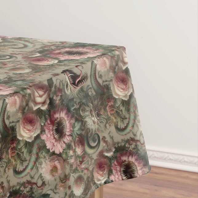 The Voracious Verdants – Gothic Medium Pattern Tablecloth (In Situ)