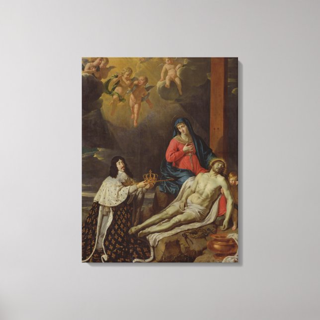 The Vow of Louis XIII  King of France and Canvas Print (Front)