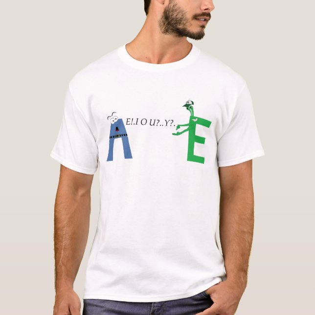 The Vowel Shirt (Front)