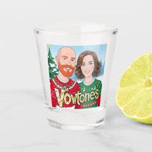 The Vowtones - Christmas Shot Glass