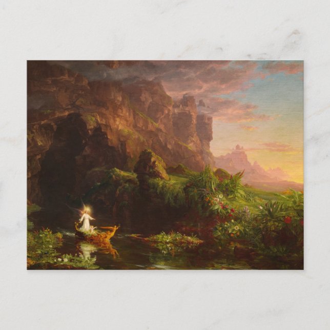 The Voyage of Life, Childhood, 1842 by Thomas Cole Invitation Postcard (Front)