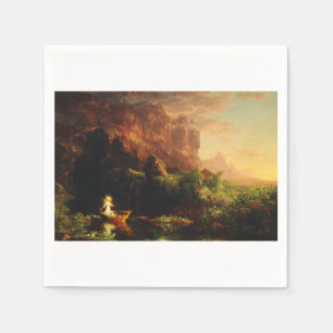 The Voyage of Life Childhood by Thomas Cole Napkin