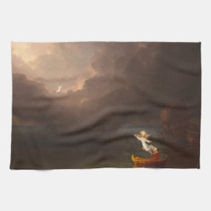The Voyage of Life Old Age Thomas Cole 1842 Kitchen Towel