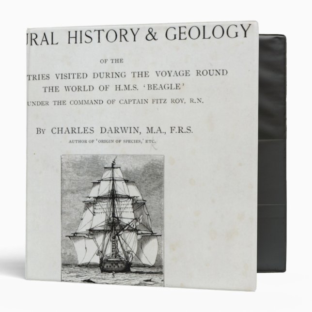 The Voyage of the Beagle Binder (Front/Inside)