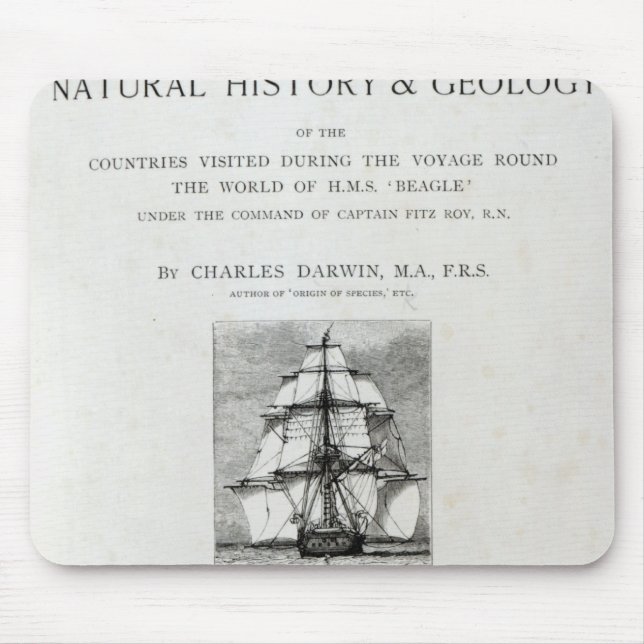 The Voyage of the Beagle Mouse Pad (Front)