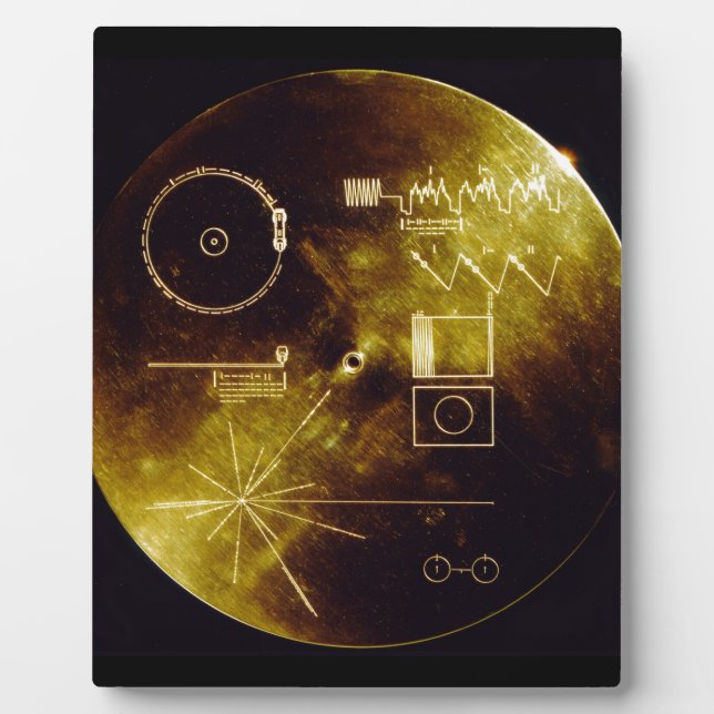 The Voyager Golden Record Plaque (Front)