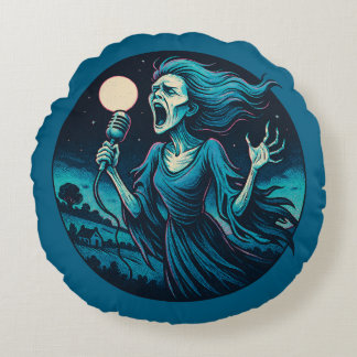 The Wail of the Banshee Round Pillow