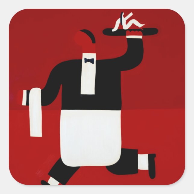 The Waiter 1998 Square Sticker (Front)