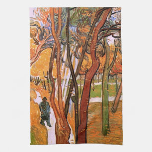 The Walk: Falling Leaves by Vincent van Gogh Kitchen Towel