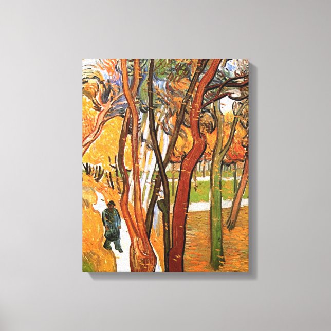The Walk in Falling Leaves by Vincent van Gogh Canvas Print (Front)