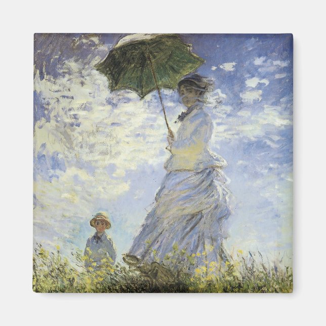 The Walk, Lady with a Parasol Magnet (Front)