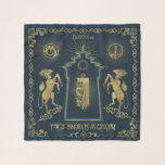 The Walk of The Qilin Golden Tower Tapestry Scarf<br><div class="desc">Fantastic Beasts: The Secrets of Dumbledore | Check out this golden tapestry featuring a pair of Qilin on either side of a tower.</div>