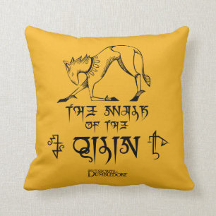 The Walk of The Qilin Line Graphic Throw Pillow