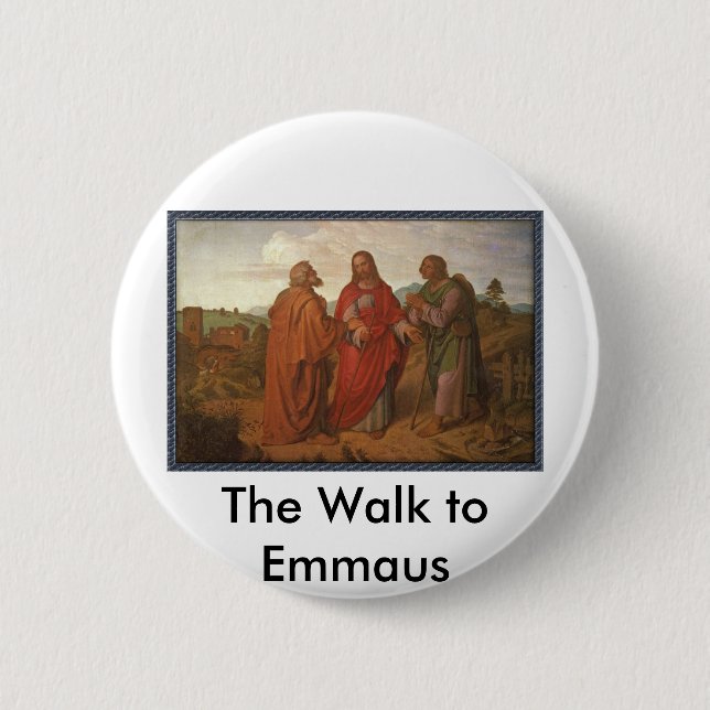 The Walk to Emmaus Pin Button (Front)