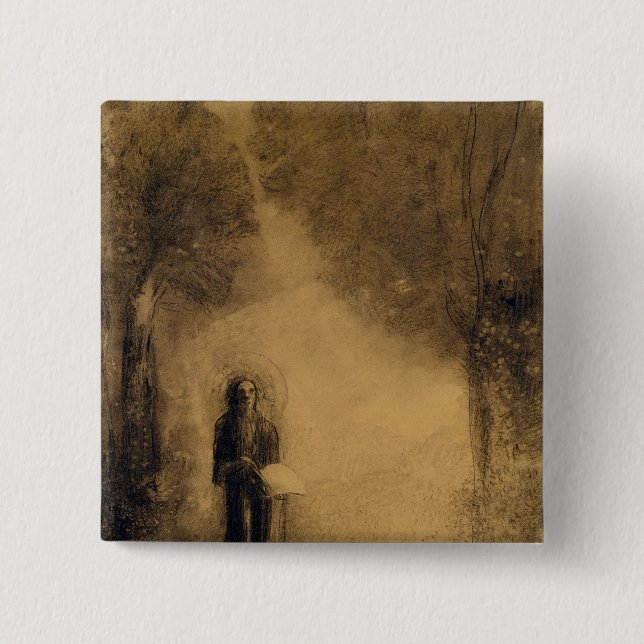 The Walker 2 Inch Square Button (Front)