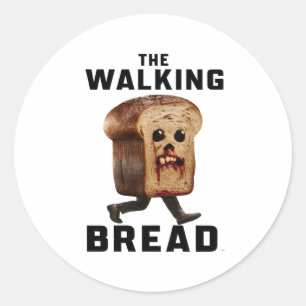 the Walking Bread Classic Round Sticker