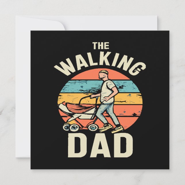 the walking dad invitation (Front)