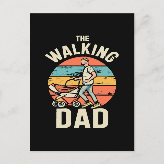 the walking dad postcard (Front)