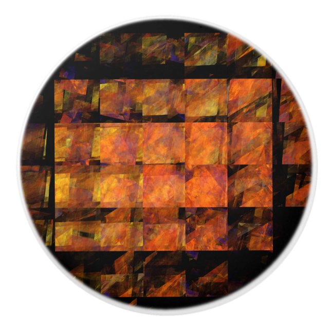 The Wall Abstract Art Ceramic Knob (Front)