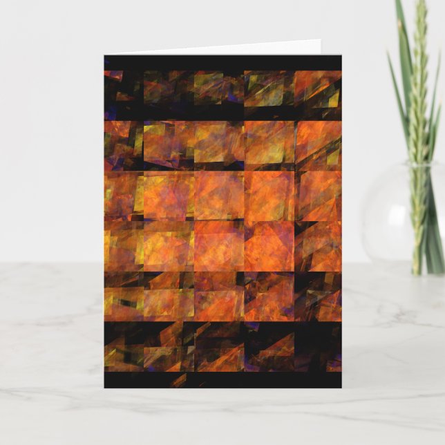 The Wall Abstract Art Greeting Card (Front)