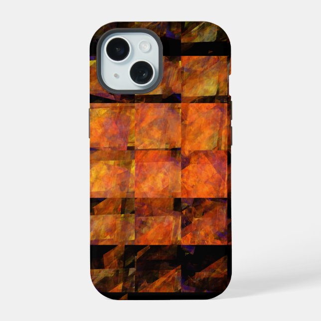 The Wall Abstract Art iPhone 15 Case (Back)