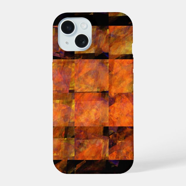 The Wall Abstract Art iPhone 15 Case (Back)