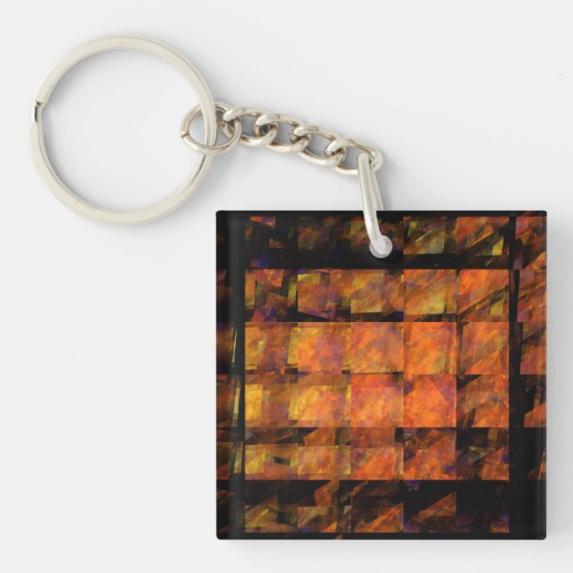 The Wall Abstract Art Keychain (Front)