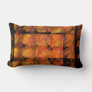 The Wall Abstract Art Lumbar Pillow