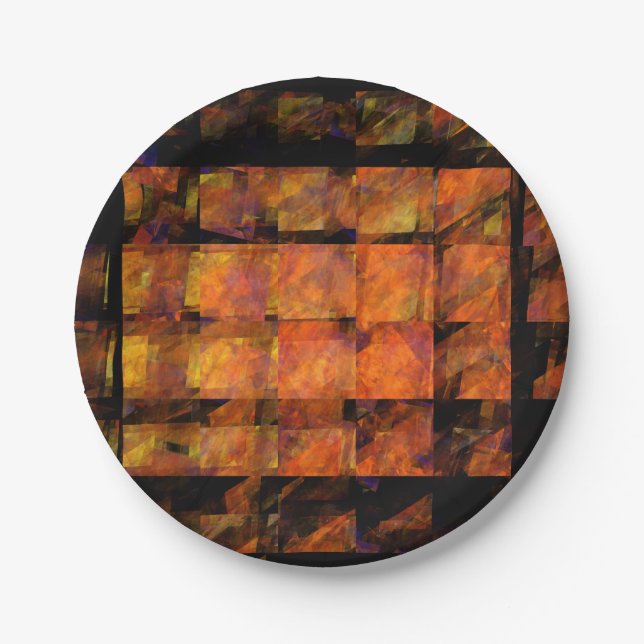 The Wall Abstract Art Paper Plate (Front)