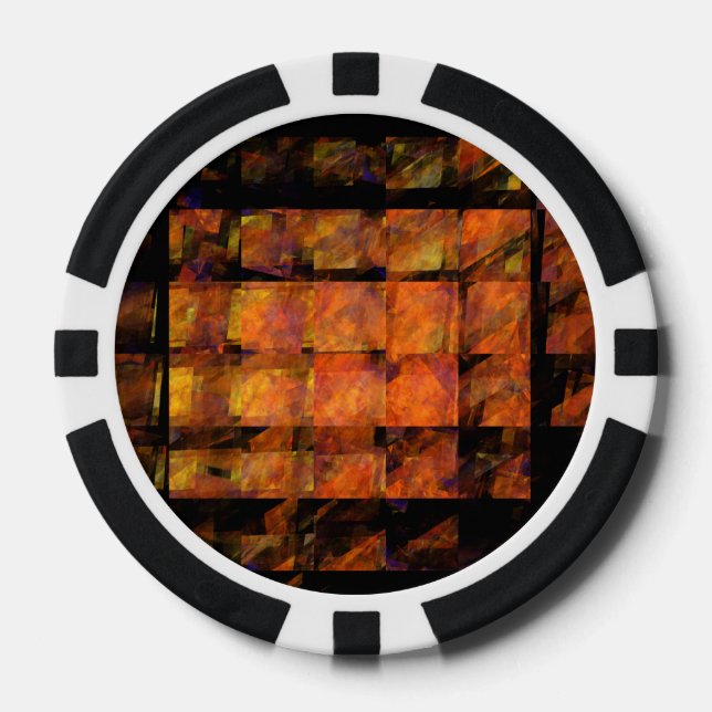 The Wall Abstract Art Poker Chips (Front)