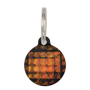 The Wall Abstract Art Round Pet Tag