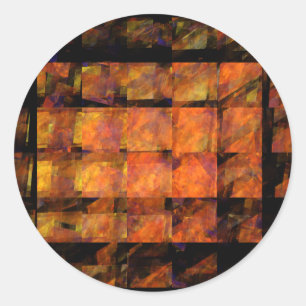 The Wall Abstract Art Round Sticker