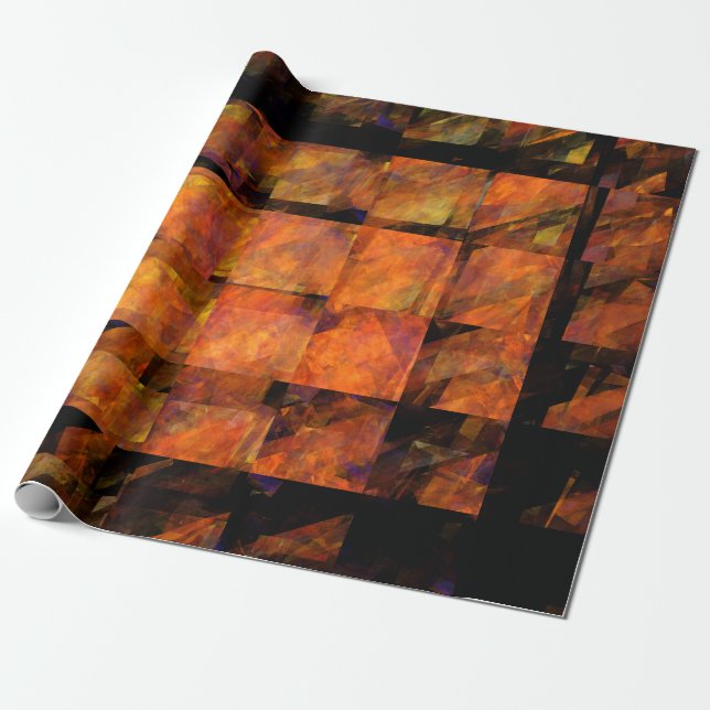 The Wall Abstract Art Wrapping Paper (Unrolled)