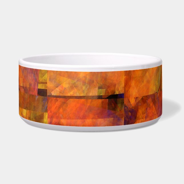 The Wall Abstract Geometric Fire Art Modern (Front)