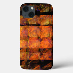 The Wall Abstract Geometric Fire Art Modern iPhone 13 Case