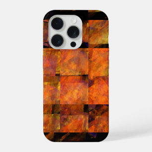 The Wall Abstract Geometric Fire Art Modern iPhone 15 Pro Case