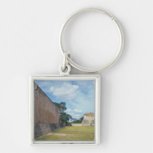 The wall of the Ball Court Keychain