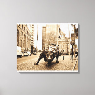 "The Wall Street Bull" Canvas Print