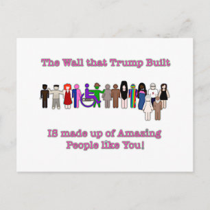 The Wall that Trump Built Postcard