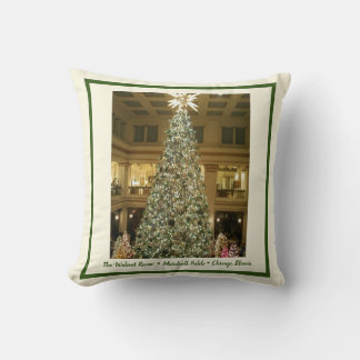 The Walnut Room, Chicago Christmas  Throw Pillow