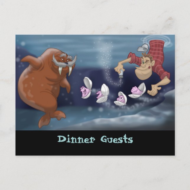 The Walrus and the Carpenter Postcard (Front)